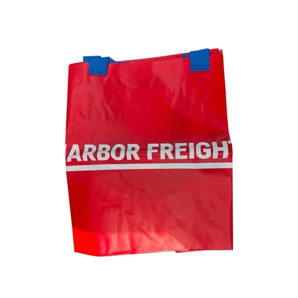 2 Pack Harbor Freight XXL Reusable Tote Bags‎ Red 55 lb. / 19 Gallon FRAKTA Bags